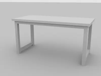 Simple Desk Free 3D model