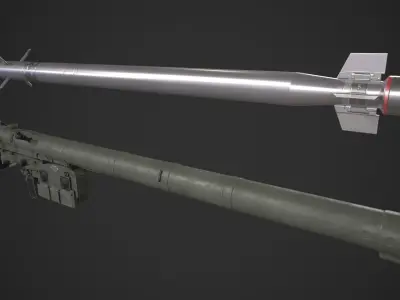 IGLA 9K38 Low-poly 3D model