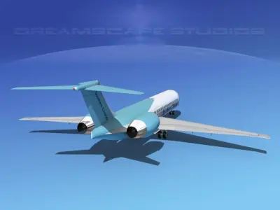 McDonnell Douglas MD-87 Southern Charter 3D model