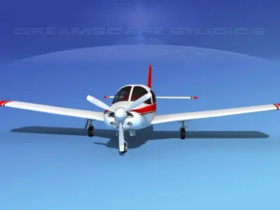 Piper Turbo Arrow 240 V06 3D model