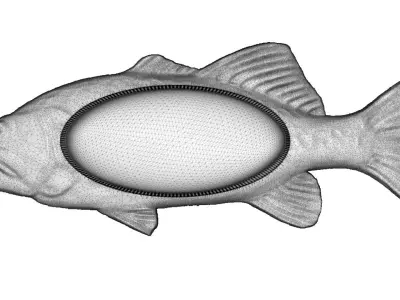 Ashtray fish 3d print 3d model stl obj 3D model