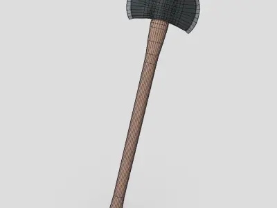 Axe 2 Low-poly 3D model
