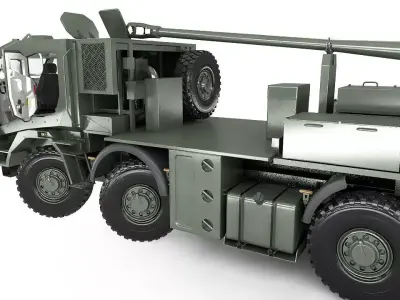 Custom self propelled howitzer 3D model
