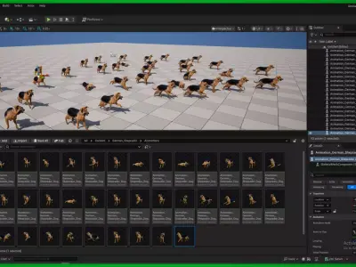 German Sheprador Dog Free 3D model