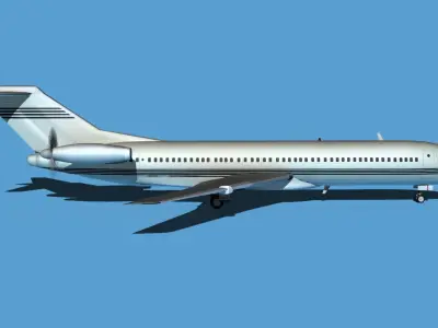 Boeing 7X7-2 Jet Fan V205 3D model