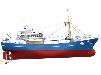 Fishing Boat - 01 -  3D model