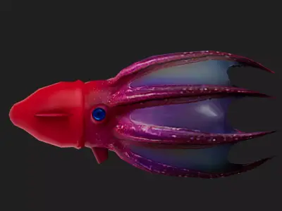 Vampiresquid Low-poly 3D model