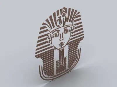 Egyptian Symbols - 055 - Topology Low-poly 3D model