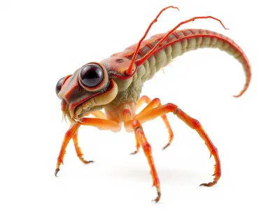 Alien Insect Creature Model Pack for Interactive Applications Low-poly 3D model