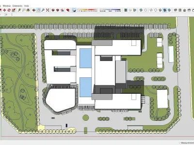 Sketchup Hospital F8 3D model
