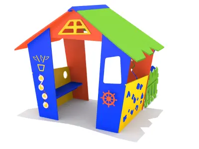 Playhouse house for kids to play Free 3D model