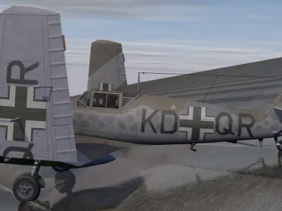 Messerschmitt Bf-109T-1 Toni 3D model