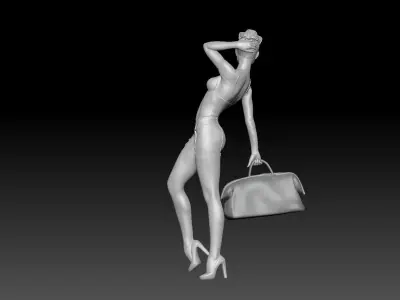 PIN UP NURSE 6 3D print model