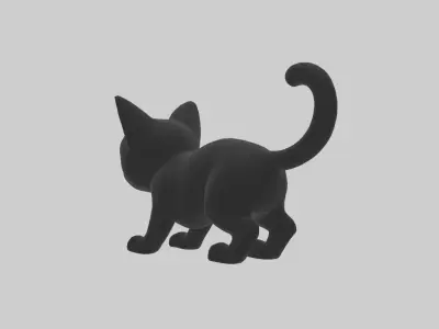 Blackcat Model 1 Low-poly 3D model
