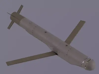 GBU-53 StormBreaker Small Diameter Bomb II Low-poly 3D model