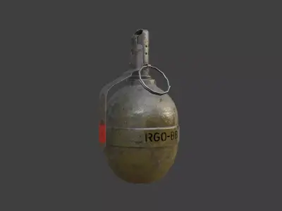 Grenade GBO-88 PBR Textures Low-poly 3D model