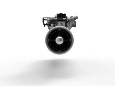Jet engine 5 3D model