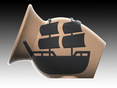 Aquarium-ornaments Octopus-pot -ship- Free 3D print model