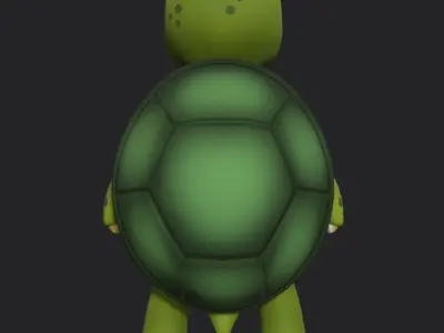 Cute Little Turtle 3d model Low-poly 3D model