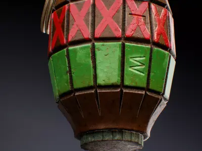 British Mills Grenade Low-poly 3D model