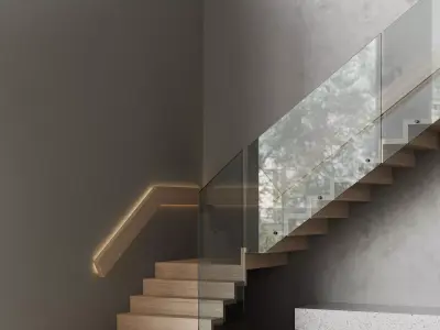Modern Stairs Free 3D model
