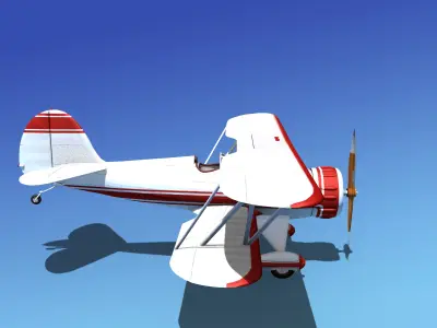 Waco YMF-5 V05 3D model