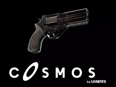 Bach Modern Handgun Low-poly 3D model