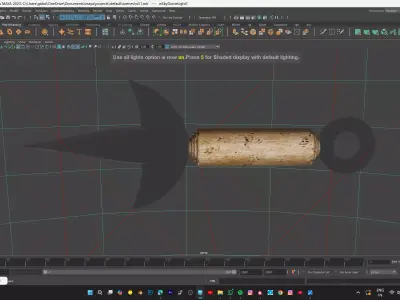 MINATO KUNAI FROM NARUTO Low-poly 3D model