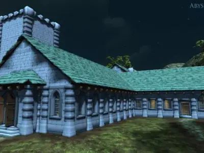 Modular MedievalChurchSet 3D model