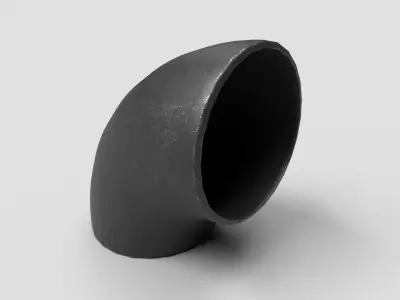 Elbow Pipe Short Radius 8 inches 3D model