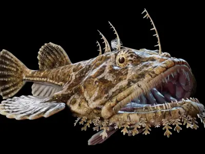 Monkfish Animated 3D model