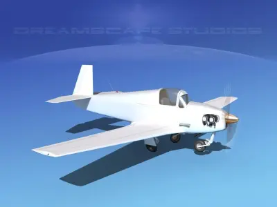 Mooney M-18 Mite Bare Metal 3D model