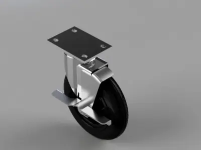 Castor Wheel 3D model