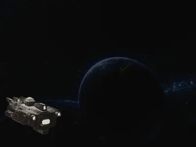 Darkeagle Battle -47 Spaceship Low Poly 3D MODEL Low-poly 3D model