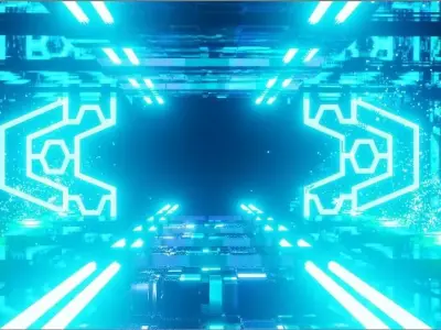 Sci Fi Scene Free low-poly 3D model