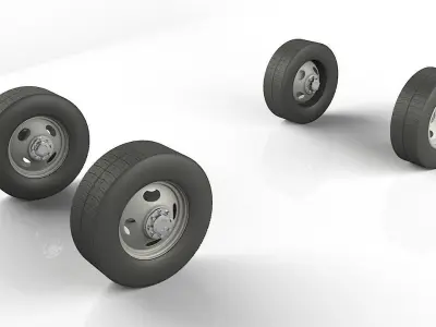 Truck Wheels 3D model