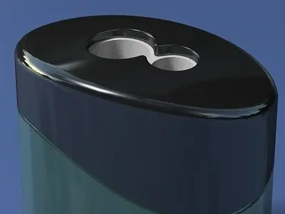 Clear Plastic Pencil Sharpener Free 3D model