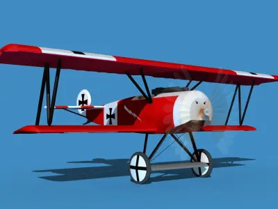 Fokker D-VI V03 3D model