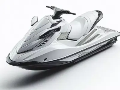 Hydrocycle Jet Ski High-Performance Watercraft for Adventure Low-poly 3D model