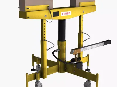 UAV Aircraft Tripod Jack  Low-poly 3D model