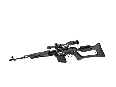 Dragunov Sniper Rifle 3D model