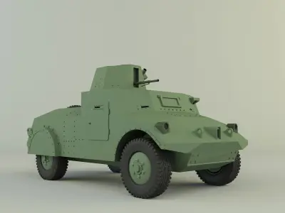 Morris 2 military Vehicle 3D model