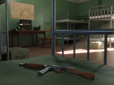 Military Barrack 3D model