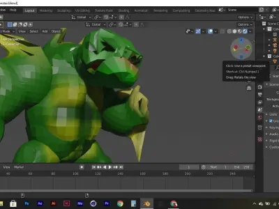 Monster Rob Free low-poly 3D model