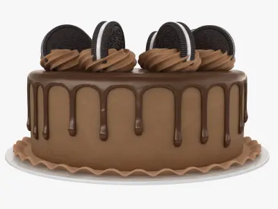 Oreo Cookie Cake 3D model