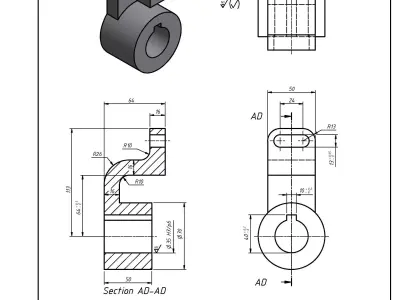 Offset Crank Free 3D model