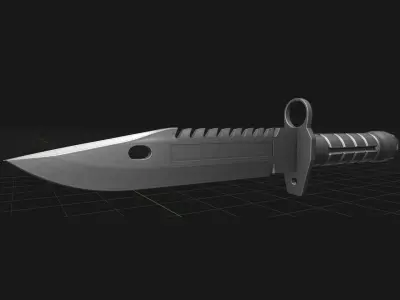 MIILTARY KNIFES 3D model
