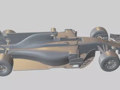 Formula 1 Racing Car Low-poly 3D model purchase