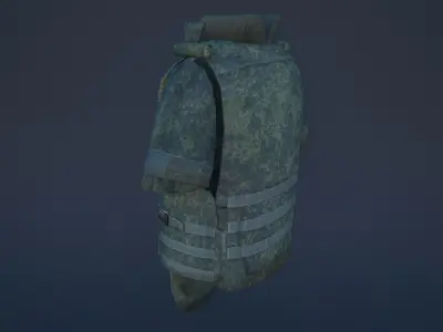 bulletproof vest Low-poly 3D model