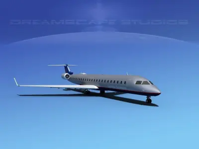 Bombardier CRJ900 United Express 1 3D model